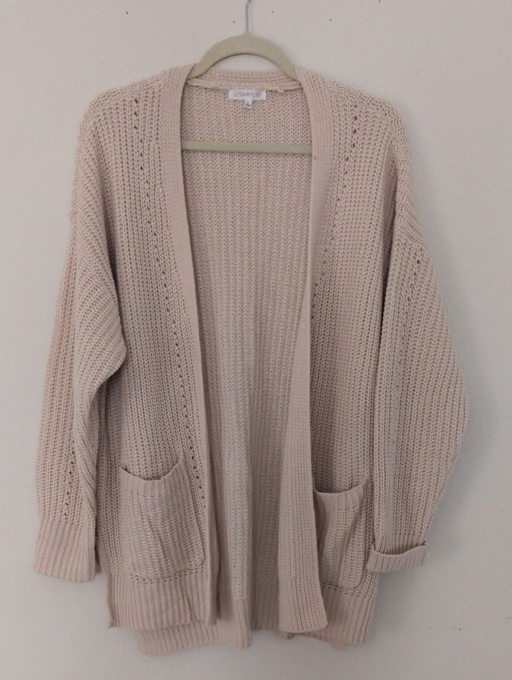 Ultra Flirt Knit Cardigan with Pockets Size Large